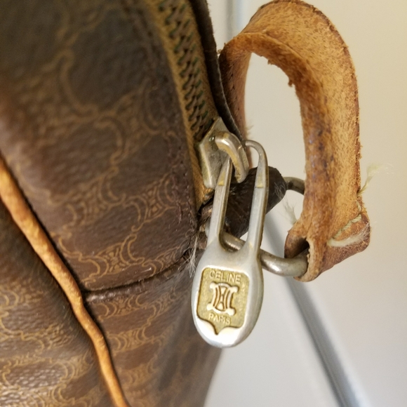 *Fixed Price* Vintage Celine Macadam Vertical Messenger Bag - Picture 4 of 11